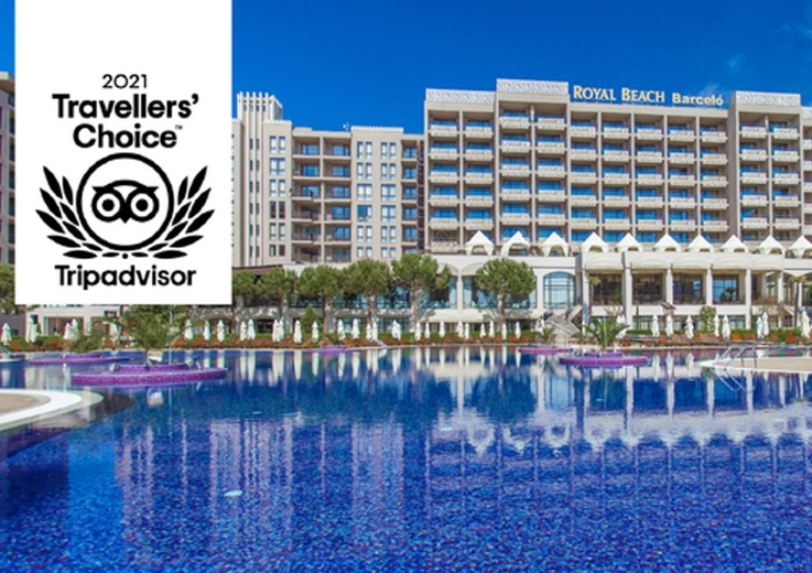 BARCELO ROYAL BEACH БЕШЕ ОТЛИЧЕН С НАГРАДАТА „TRAVELERS’ CHOICE AWARD“ 2021